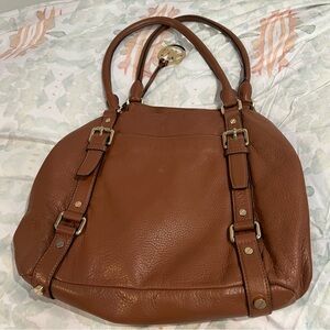 Michael Kors Bedford Luggage Brown Large Satchel Purse